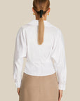 White Shirt With Button Detail Fınal Item - Porterist 4
