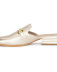 Savannah Metallic Flat Mules Gold
