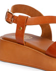 Vivi Blu Nasrin Wedges Footwear Cognac