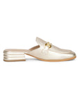 Savannah Metallic - Flat Mules - Gold