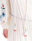Embroidered Tassel Detailed Layered Dress Ecru Ky B Fınal Item - Porterist 5
