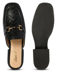 Future Brands Group Black Izaan Heeled Mule - Porterist 4