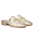 Savannah Metallic - Flat Mules - Gold
