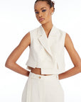 Ecru Crop Vest Fınal Item - Porterist 4
