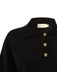 Exquise Black Polo Neck Knit Sweatshirt - Porterist 3