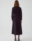 Exquise Black Shirt Dress with Fitted Waist - Porterist 2