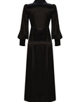 Exquise Black Slit Long Dress - Porterist 2