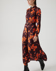 Exquise Floral Patterned Regular Midi Dress - Porterist 1