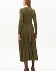 Exquise Geometric Patterned Midi Dress with Tie Detail - Porterist 2