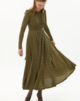 Exquise Geometric Patterned Midi Dress with Tie Detail - Porterist 4