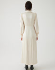 Exquise Long Regular Bone Dress with Slits - Porterist 3