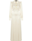 Exquise Long Regular Bone Dress with Slits - Porterist 6