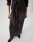 Exquise Long Sleeve Polka Dot Maxi Shirt Dress - Porterist 5