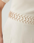 Exquise Regular Bone Jumpsuit with Stone Collar - Porterist 2