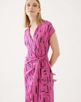 V Neck Midi Wrap Dress | Porterist