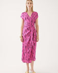 V Neck Midi Wrap Dress | Porterist