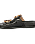 Saint G Venice Flat Sandals Footwear Black