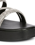 Vivi Blu Ren Flats Footwear Black Silver