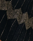 Gold Lurex Detailed Midi Knitwear Skirt Fınal Item - Porterist 3