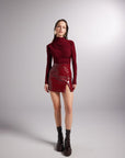 Bria Skirt Burgundy  - Porterist 1