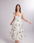 Donatella White Long Dress | Porterist