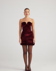 Samantha Dress Burgundy