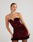 Samantha Dress Burgundy