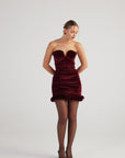 Samantha Dress Burgundy