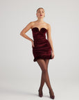 Samantha Dress Burgundy