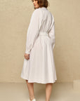 White Waist Elastic Detailed Dress Fınal Item - Porterist 1