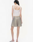 Ecru Printed Detail Crop Top