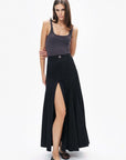 Anthracite Printed Detail Crop Top