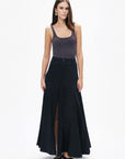 Anthracite Printed Detail Crop Top