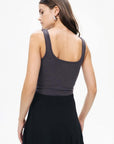 Anthracite Printed Detail Crop Top