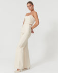 Chaby Wide Leg Ivory Pants