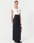 Davidson Blue Denim Maxi Skirt