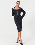 Davidson Blue Denim Pencil Skirt