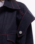 Davidson Blue Oversize Jacket