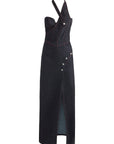 Davidson Cross Neck Maxi Dress
