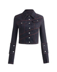 Davidson Jacket With Cross Sewed Detail