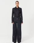Davidson Jacket With Cross Sewed Detail