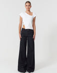Davidson Wide Leg Blue Pants