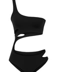 Ocean Cut Out Swimsuit Black