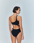 Ocean Cut Out Swimsuit Black