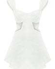 Ron Cut Out Mini White Dress
