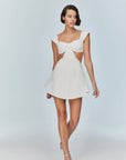 Ron Cut Out Mini White Dress