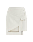 Ron Eye Mini White Skirt