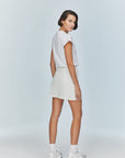 Ron Eye Mini White Skirt