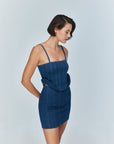 Sosa Blue Mini Denim Skirt
