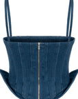 Sosa Square Neck Blue Top